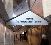 SIgnage for  Armory Show Vinyl lettering, sintra printed boards, posters , & more