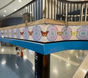 Public Art installation at Penn Station, NYC. Printing custom vinyl wallpaper and installing in many areas of the space.