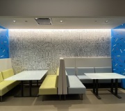 Office decor with custom printed wallpaper - Warner Media Group-