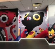 Digitally printed and installed large format vinyl for Google HQ NYC