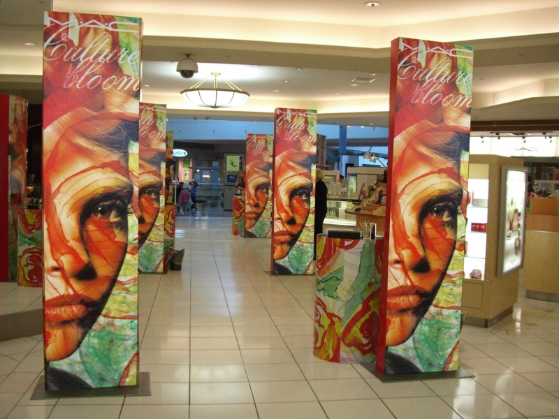 Large scale "tower " graphics can be produced at any custom size and are an easy installation