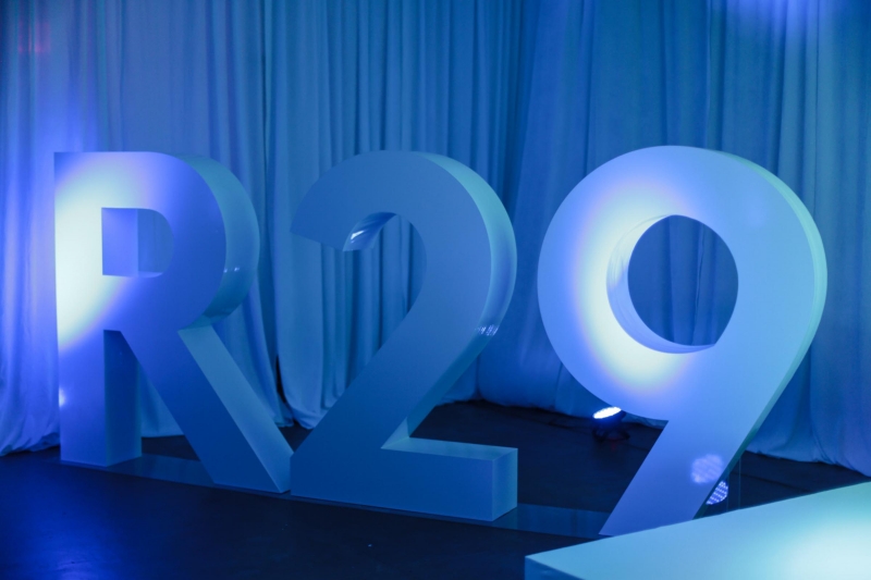 Large fabricated dimensional letters make a big statement for corporate event.