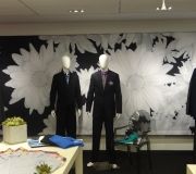 Fabric banners are used to enhance the meeting space for corporate event
