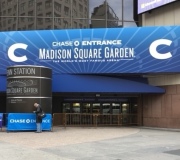 Large Fabricated Vinyl Sign at entry to the Worlds Most Famous Arena - MSG