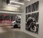 Digitally printed and stretched canvas for Nike NYHQ
