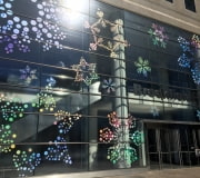 Large scale windows vinyl graphics