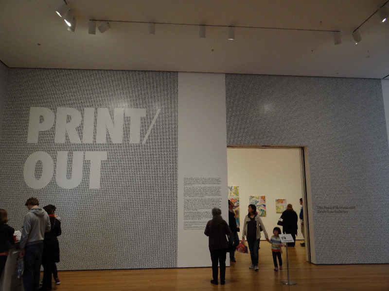 The large Entryway at MoMA also uses printed wall vinyls.