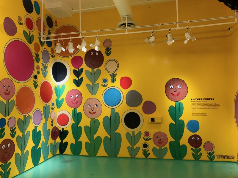 Interior walls vinyl printing help create fun environment  at ColorFactory NYC