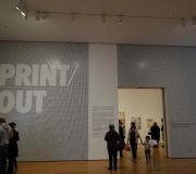 The large Entryway at MoMA also uses printed wall vinyls.