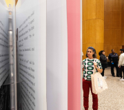 Large scale fabrication & printing to create giant book -credit Gregg Richards in all photos (@tryating on social).