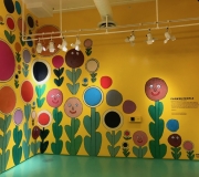 Interior walls vinyl printing help create fun environment  at ColorFactory NYC