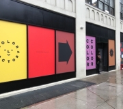 Window Vinyls printing & installation for. Color Factory NYC ls