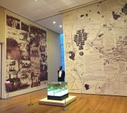 Large wall murals are digitally printed on wallpaper and installed by Color X .