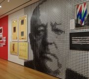 Mies exhibition at MoMA. Large format digitally printed wallpaper, print and installation by Color X .