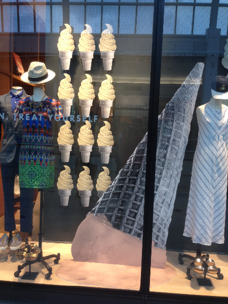 Color X prints direct to board and digitally contour cuts to shape for window display graphics.