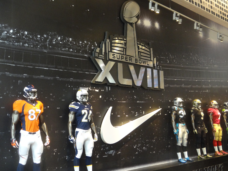 Super Bowl graphics! - Dimensional logo and printed wallpaper