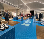 Custom printed floor vinyl graphics are a great way to utilize space with branding .