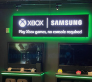 Dimensional signage using "push through" LED lit letters and neon