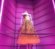 Custom printed removable vinyl is installed in stairway alcove in Victorias Secret.