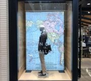 Custom built Lightbox and digitally printed backlit fabric for retail window display