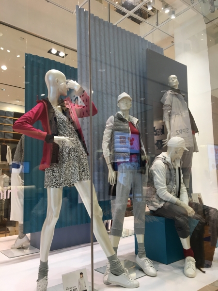 Custom printed and vinyl wrap displays for fashion retailer