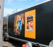 Graphics on side of trailers or trucks acts as moving billboard