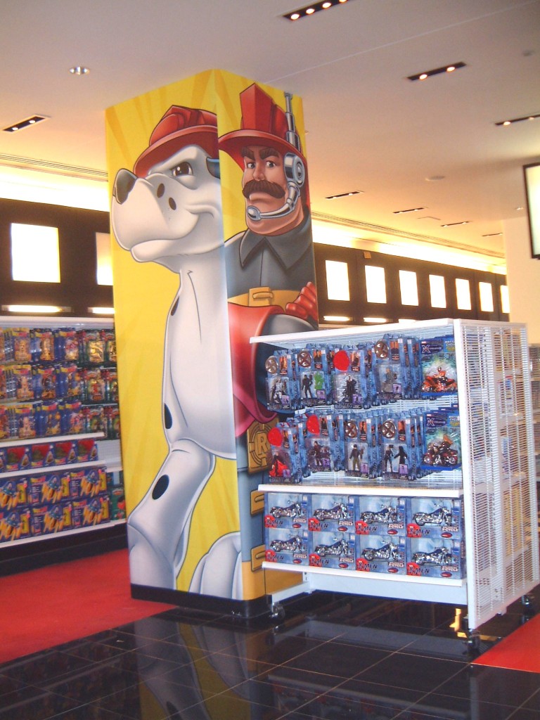 35-retail instore column wraps vinyl adhesive