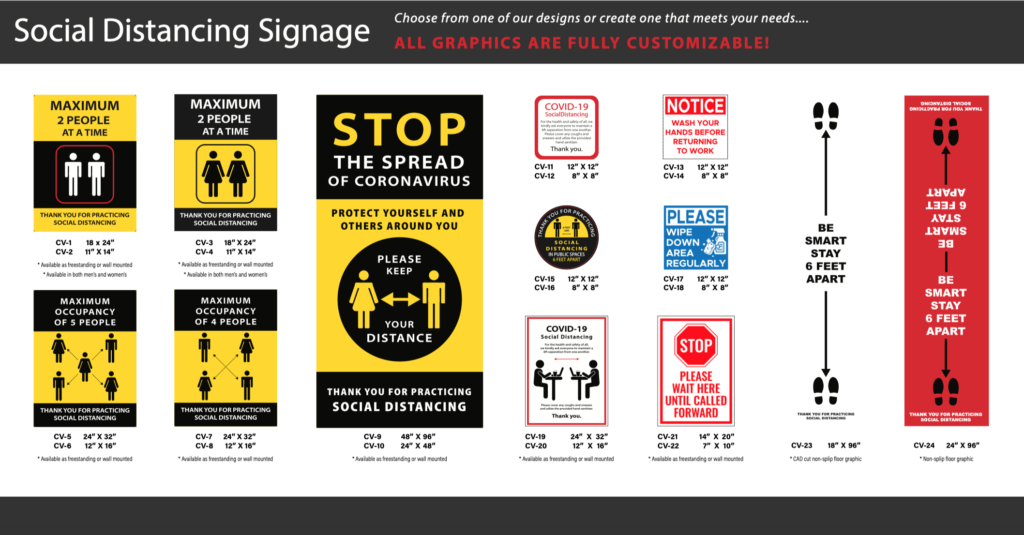 Social Distancing Sign