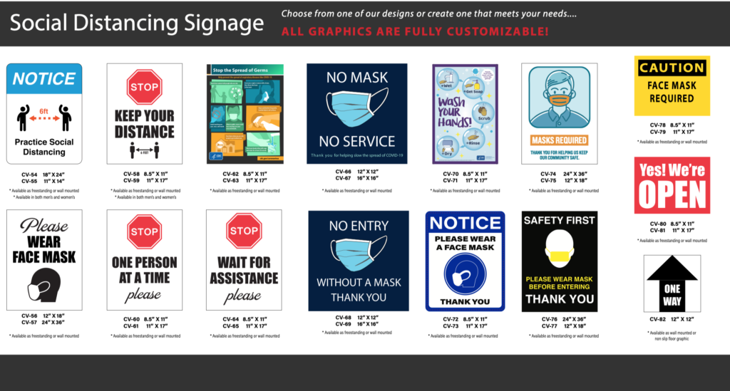 Social Distancing Signs