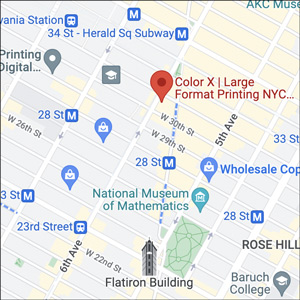 Color X - Large Format Printing NYC